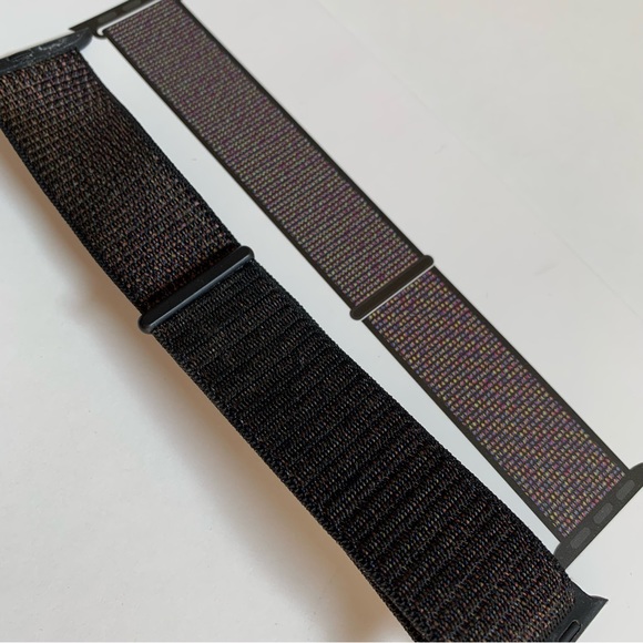 APPLE Nylon Sport Loop Band 44mm Black - Picture 4 of 11